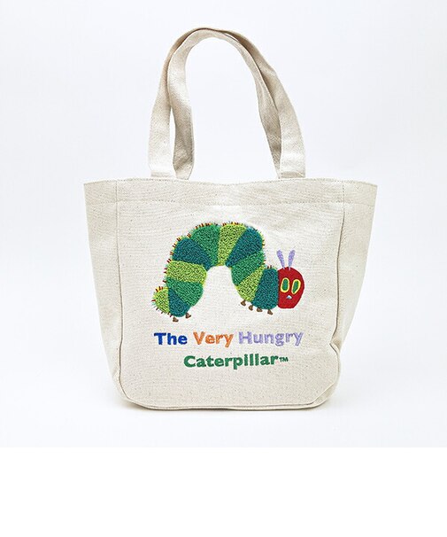 はらぺこあおむし サガラ刺繍アップリケトートバッグ ランチ