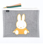 ミッフィー miffy フラットメッシュポーチ (オレンジ)