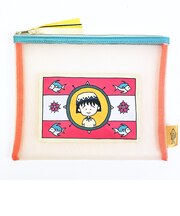 ちびまる子ちゃん フラットメッシュポーチ (おさかな) エキゾチックシリーズ