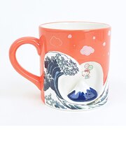 サンリオ ハローキティ 富士山マグカップ レッド コップ Sanrio