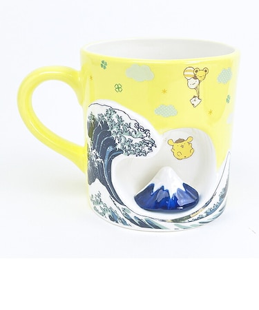 サンリオ ポムポムプリン 富士山マグカップ イエロー コップ Sanrio