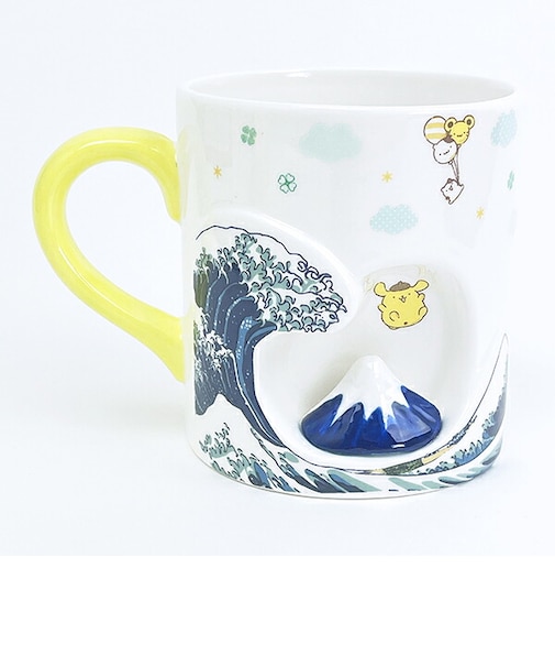 サンリオ ポムポムプリン 富士山マグカップ ホワイト コップ Sanrio