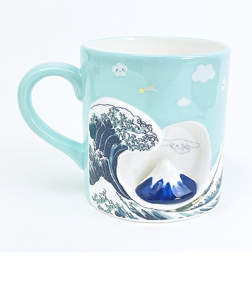 サンリオ シナモロール 富士山マグカップ ブルー コップ シナモン Sanrio