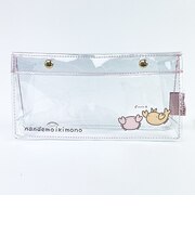 なんでもいきもの カニとエビ マチ付きクリアポーチ