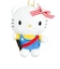 サンリオ ハローキティ ×くまのがっこう マスコット ぬいぐるみ Sanrio