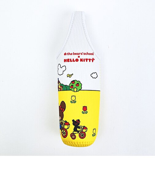 サンリオ ハローキティ ×くまのがっこう ペットボトルカバー イエロー ランチ Sanrio