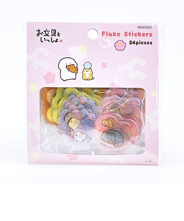 お文具といっしょ ぷっくりシール (お花) 文具