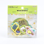 お文具といっしょ ミックスシール (お茶) 文具