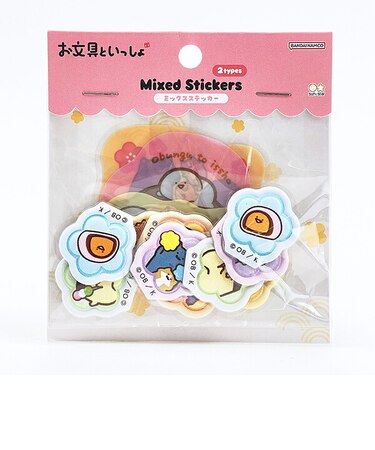 お文具といっしょ ミックスシール (お花) 文具