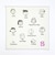 スヌーピー イニシャルミニタオル (S) アイボリー ハンカチ SNOOPY