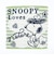 スヌーピー ミニタオル ストライプ グリーン ハンカチ SNOOPY