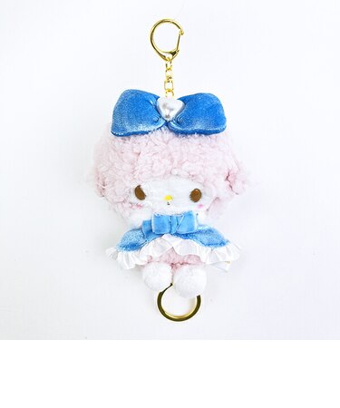 サンリオ マイスウィートピアノ リール付きマスコット ブルー ぬいぐるみ Sanrio