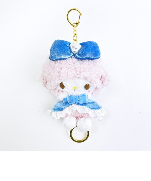 サンリオ マイスウィートピアノ リール付きマスコット ブルー ぬいぐるみ Sanrio