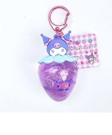 サンリオ クロミ カラフルいちごドームキーホルダー ピンク Sanrio