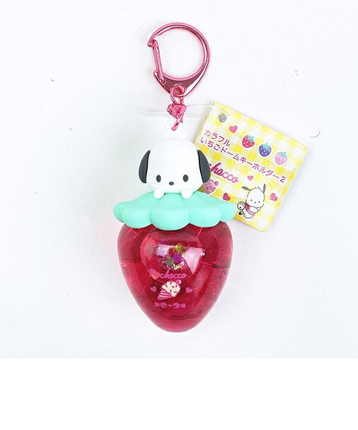 サンリオ ポチャッコ カラフルいちごドームキーホルダー レッド Sanrio