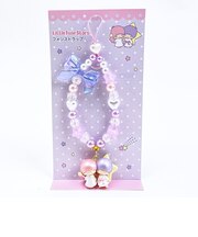 サンリオ キキララ フォンストラップ ブルー キーホルダー スマホ用品 Sanrio