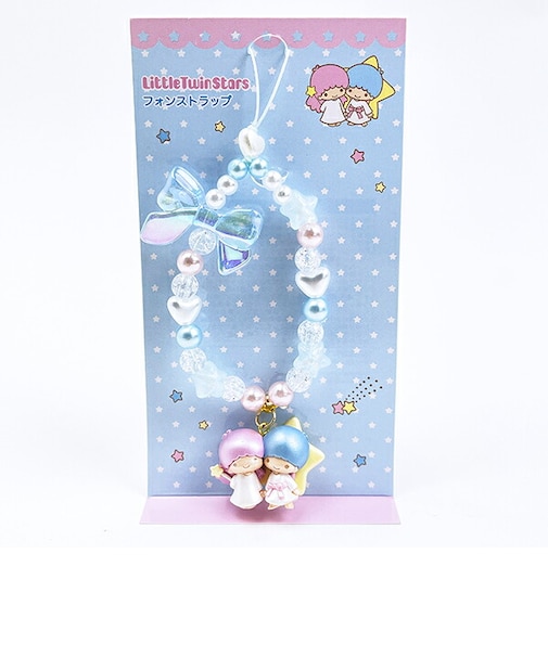 サンリオ キキララ フォンストラップ パープル キーホルダー スマホ用品 Sanrio