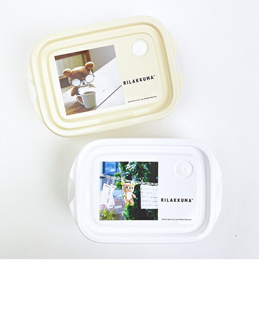 リラックマ シールボックス(500ml) 2個入り フォトアート ランチ 日本製