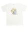 水森亜土 カラーTシャツ(M) ネコ ホワイト アパレル