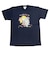 水森亜土 カラーTシャツ(M) ネコ ネイビー アパレル