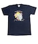 水森亜土 カラーTシャツ(M) ネコ ネイビー アパレル