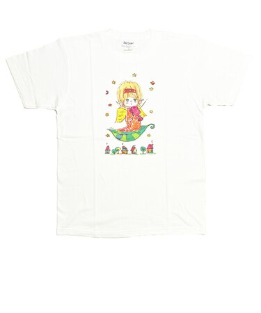 水森亜土 カラーTシャツ(M) バイオリン ホワイト アパレル
