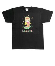 水森亜土 カラーTシャツ(M) バイオリン ブラック アパレル