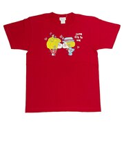 水森亜土 カラーTシャツ(M) キス レッド アパレル
