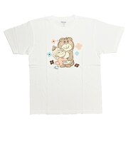 水森亜土 カラーTシャツ(M) クマ ホワイト アパレル