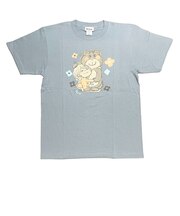 水森亜土 カラーTシャツ(M) クマ ブルー アパレル