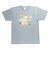 水森亜土 カラーTシャツ(M) クマ ブルー アパレル