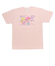 水森亜土 カラーTシャツ(M) フタリ ライトピンク アパレル