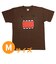 どーもくん Tシャツ(M) カオ ブラウン アパレル NHK