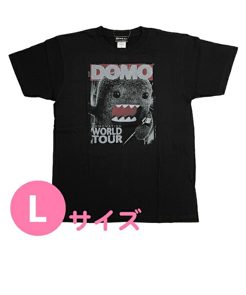 どーもくん WORLD TOUR Tシャツ(L) ブラック アパレル NHK