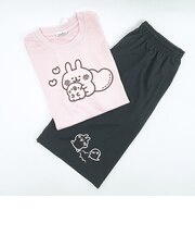 カナヘイの小動物 リラックスドライセットアップ ピンク×ブラック アパレル パジャマ