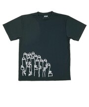 ムーミン リラックスドライTシャツ ニョロニョロ ブラック アパレル MOOMIN