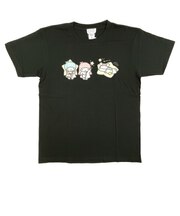 サンリオ キキララ × なんでもいきもの Tシャツ(M) ブラック アパレル Sanrio