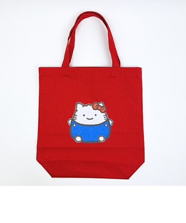 サンリオ ハローキティ × なんでもいきもの トートバッグ レッド Sanrio