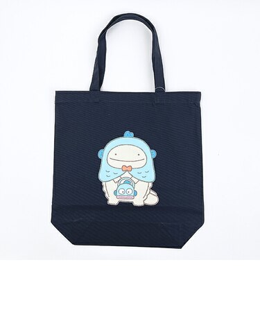 サンリオ ハンギョドン × なんでもいきもの トートバッグ ネイビー Sanrio