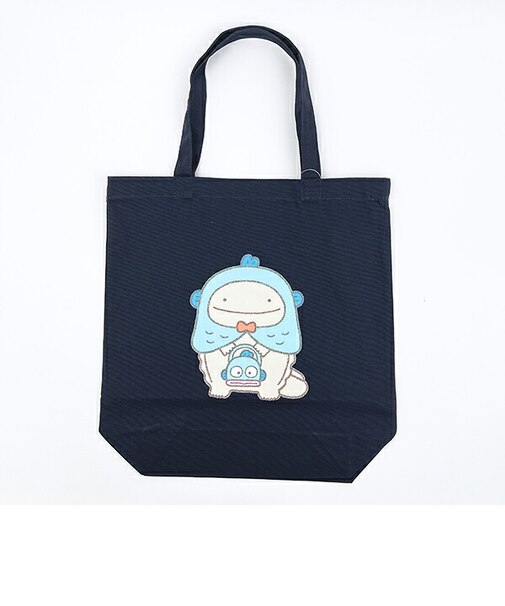 サンリオ ハンギョドン × なんでもいきもの トートバッグ ネイビー Sanrio