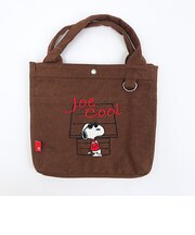 スヌーピー スクエアトートバッグ (ブラウン) ルートート ROOTOTE SNOOPY