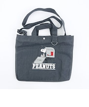 スヌーピー 2wayスクエアトートバッグ (ブラック) ルートート ROOTOTE SNOOPY