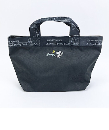 スヌーピー ランチトートバッグ (ブラック) ルートート ROOTOTE SNOOPY