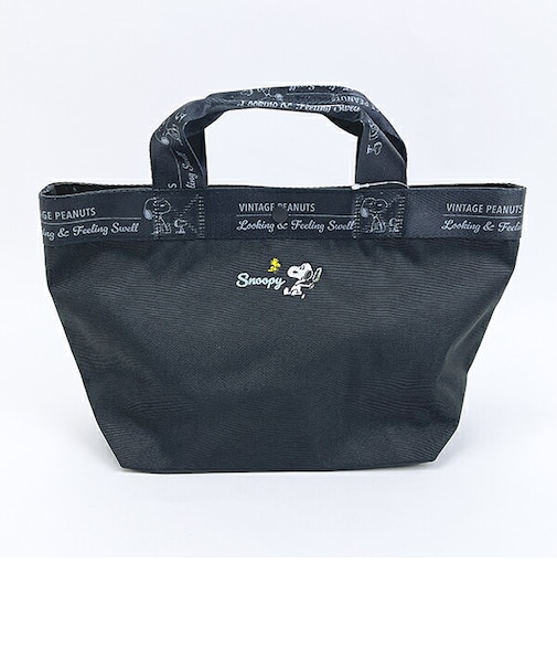 スヌーピー ランチトートバッグ (ブラック) ルートート ROOTOTE SNOOPY