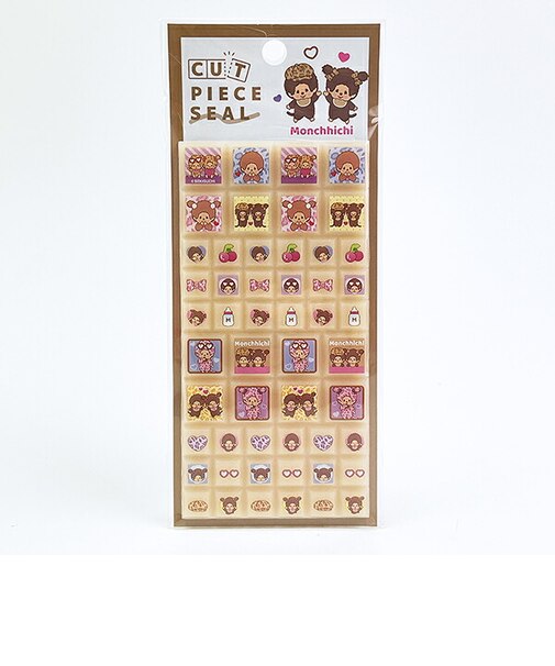 モンチッチ カットピースシール (レオパード) 文具