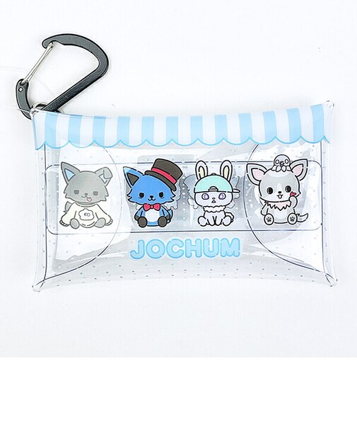 サンリオ JOCHUM(ジェオチャム) クリアマルチケース(S) ブルー ジャンプ！スキップ！ ポーチ Sanrio