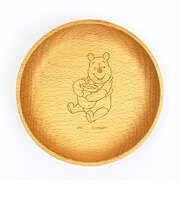 ディズニー くまのプーさん 木製丸プレート (スマイル) 食器 Disney