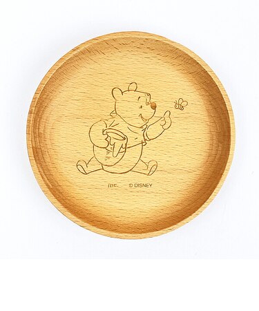 ディズニー くまのプーさん 木製丸プレート (ハチ) 食器 Disney