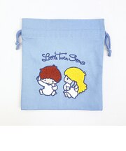 サンリオ キキララ サガラ刺繍巾着 レトロ サンリオキャラクターズ5 Sanrio