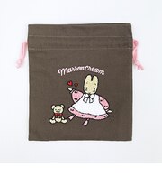サンリオ マロンクリーム サガラ刺繍巾着 レトロ サンリオキャラクターズ5 Sanrio